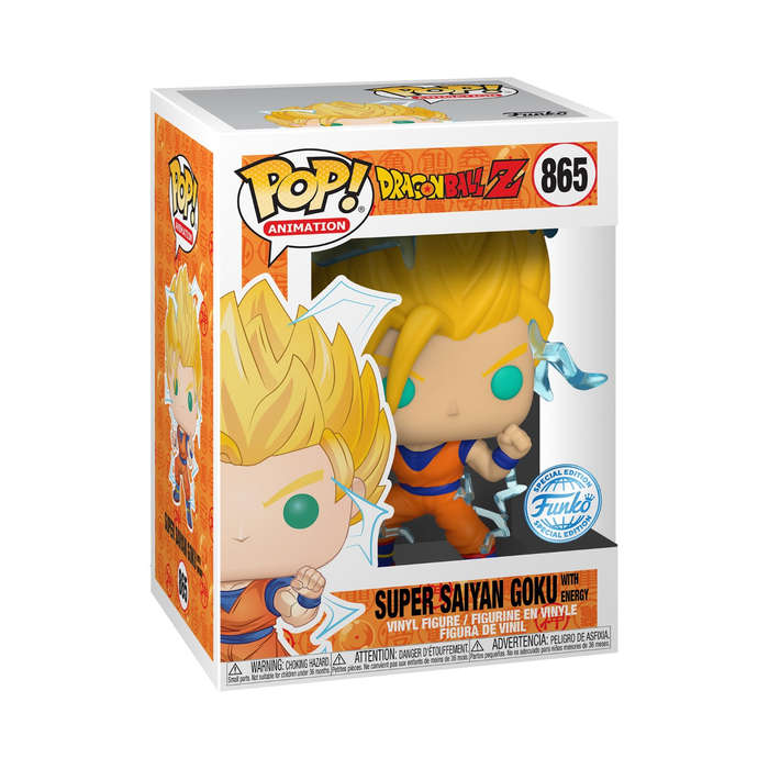 Super Saiyan Goku with Energy  Dragon Ball Z Funko Pop Special Edition Figure #865