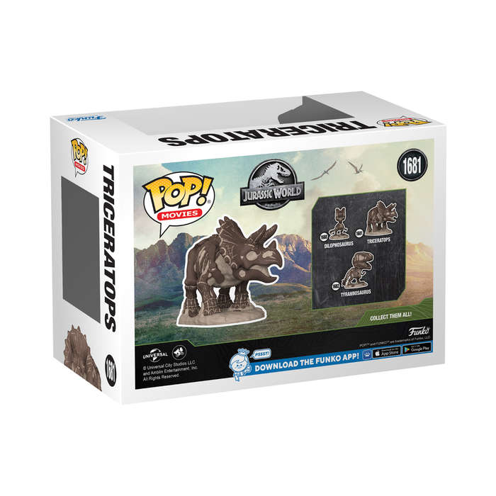 Triceratops Fossil - Jurassic Park Funko Pop Vinyl Figure #1681