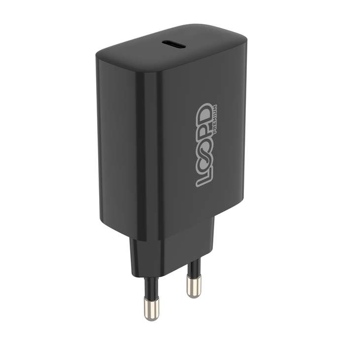 Loopd 20W PD Wall Charger - 1 Port - Black