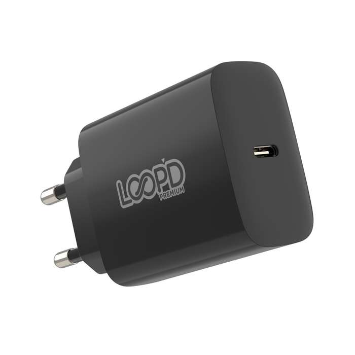 Loopd 20W PD Wall Charger - 1 Port - Black