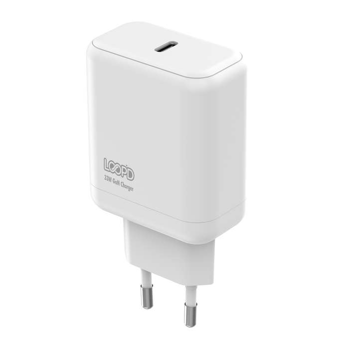 Loopd 33W PD Wall Charger - 1 Port - White