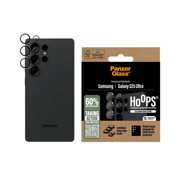 PanzerGlass Hoops - Samsung Galaxy S25 Ultra - Black Border
