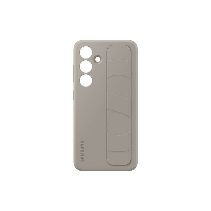 Original Samsung Galaxy S24 Taupe Standing Grip Cell Phone Cover