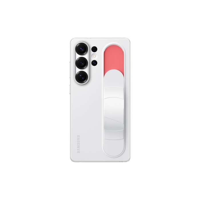 Official Samsung Galaxy S25 Ultra Cover - Samsung Standing Grip Case - White