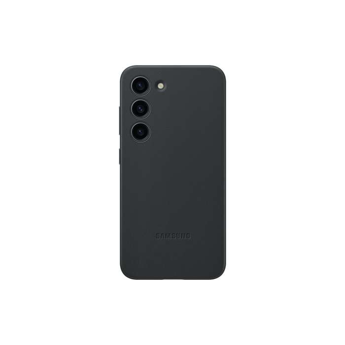Samsung Galaxy S23 Case - Official Samsung Leather Cover - Black