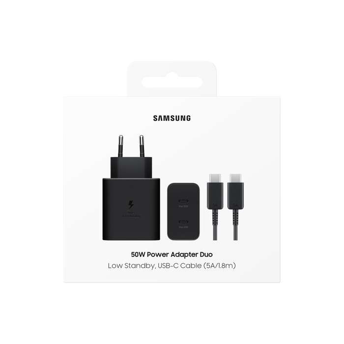 Samsung 50W Wall Charger - Official Super Fast Charging - Black