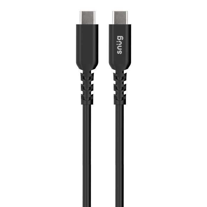 Snug 30W Car Charger with USB C To Type C Cable - 1 Port Black