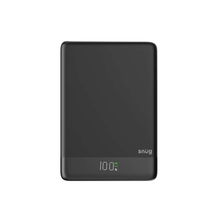 Snug 10000mAh Magnetic Wireless Power Bank - 10W - Black