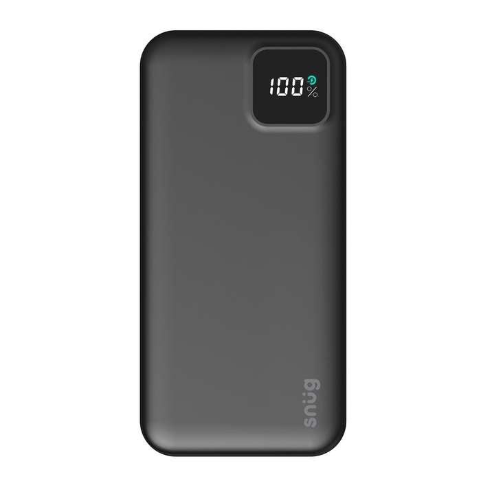 Snug 20000mAh PD Power Bank - 20W Fast Charging - Black