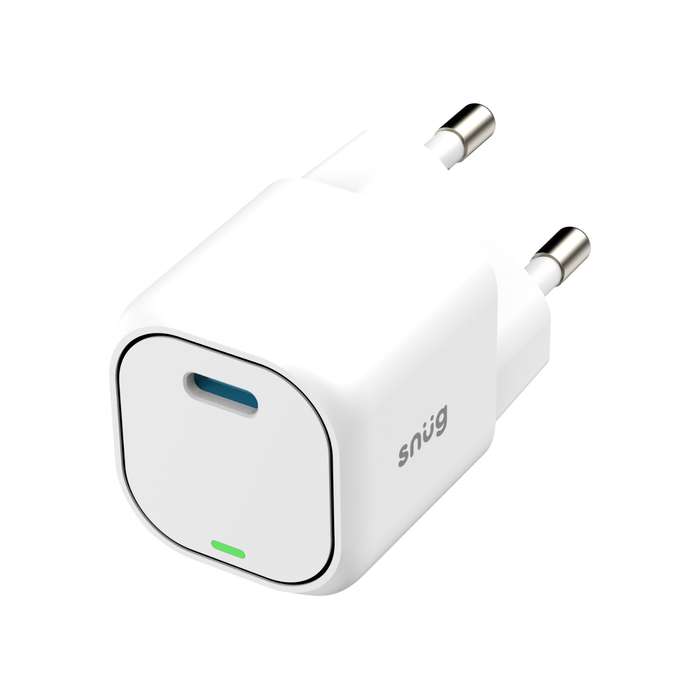 Snug 25W GaN Charger - PD Fast Charging Adapter - White
