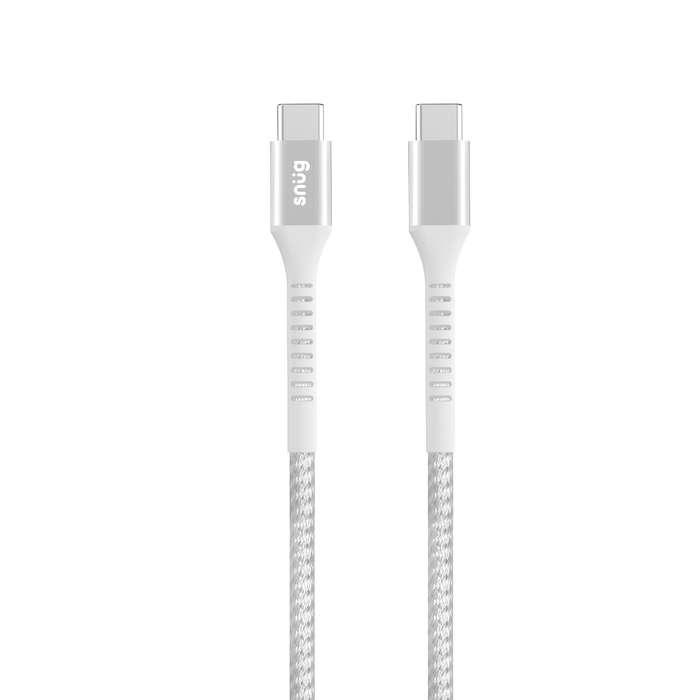 Snug 45W PD GaN Charger with USB-C To Type-C Cable - White