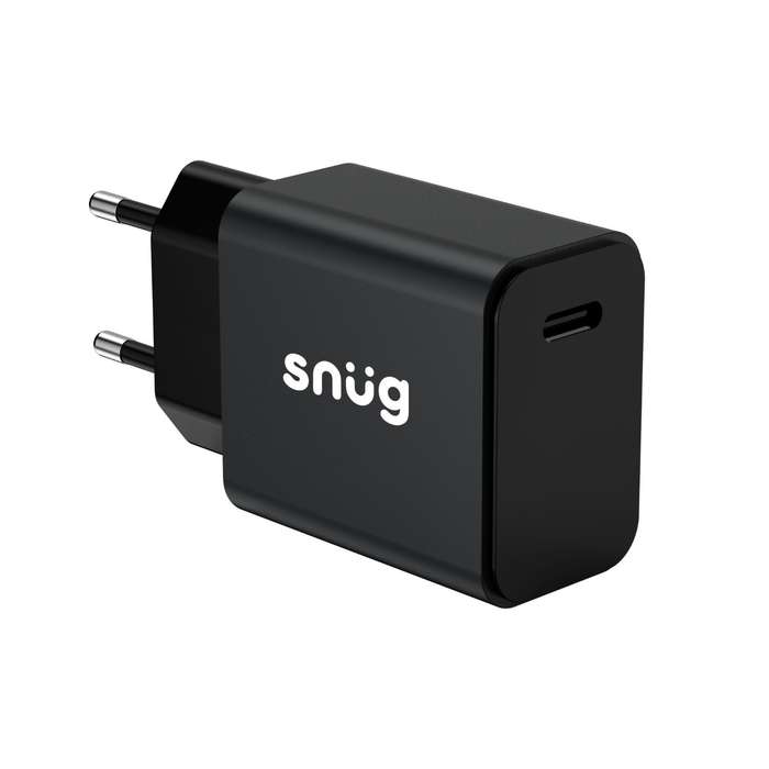 Snug 20W PD Wall Charger - 1 Port - Black