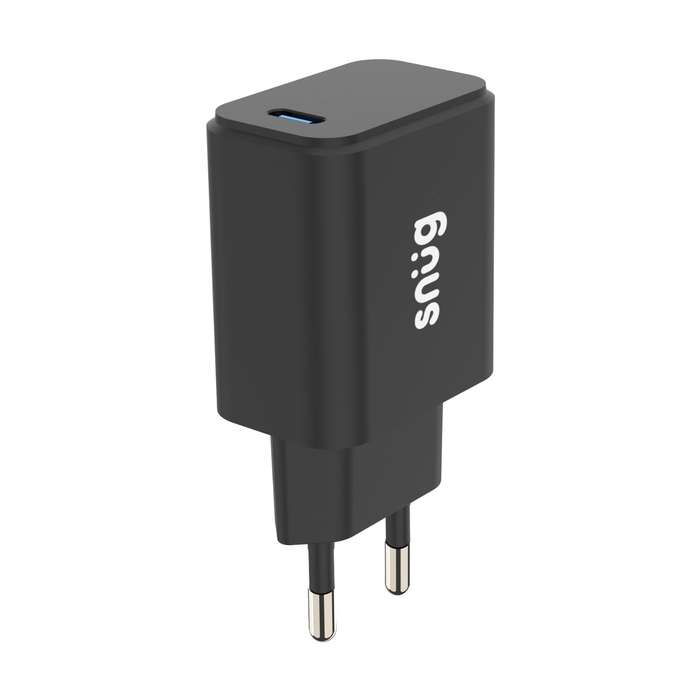 Snug 25W GaN Charger - 1 Port PD Fast Charger - Black