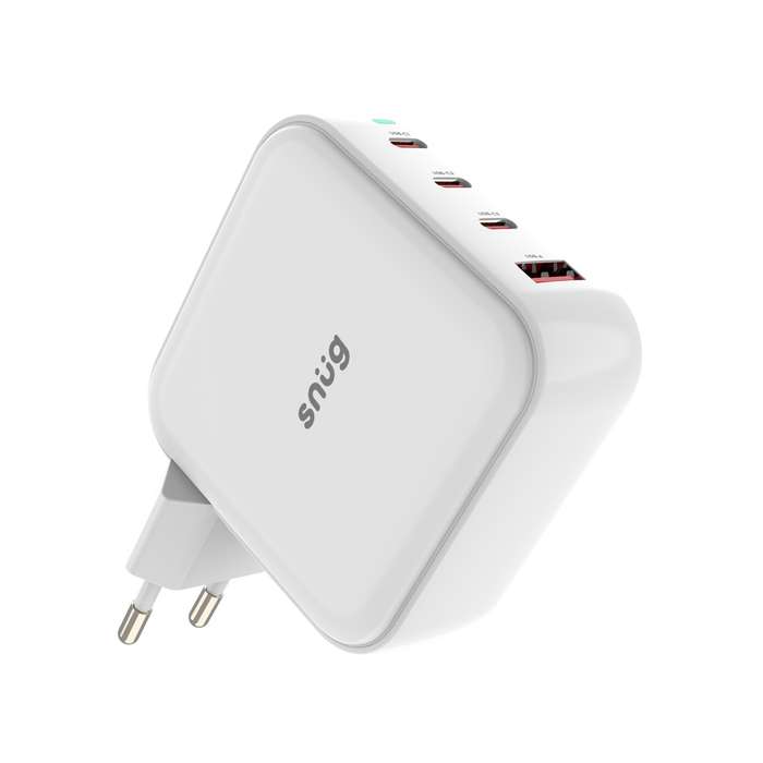 Snug 100W PD GaN Wall Charger - White