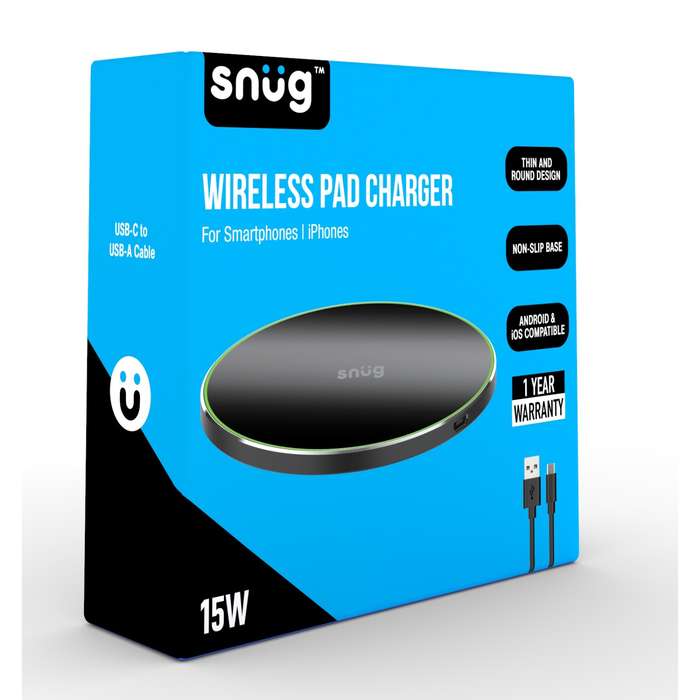 Snug 15W Wireless Charger - Black