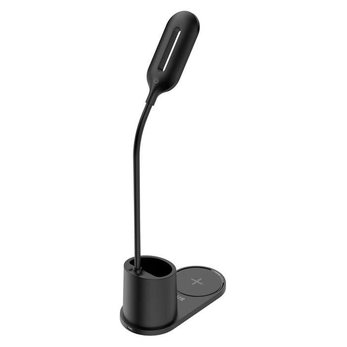 Snug 15W Wireless Charger - LED Lamp & Pen Holder - Black