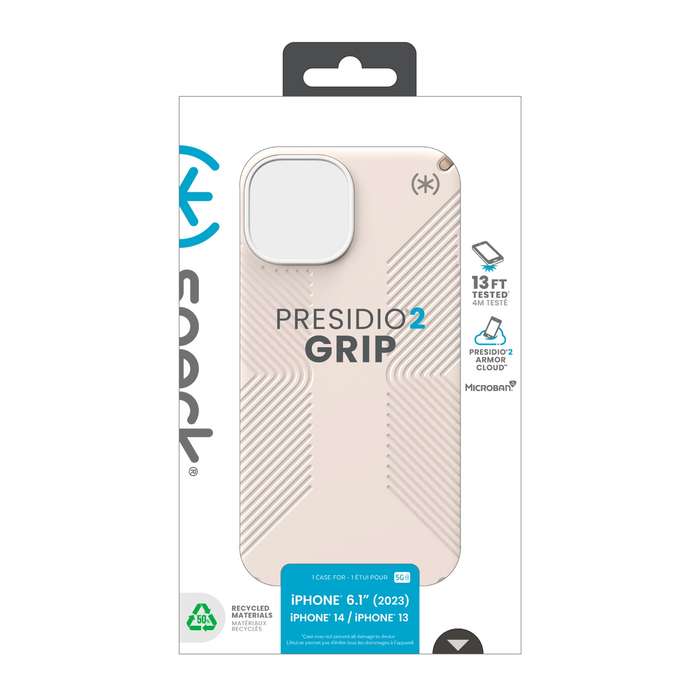 Apple iPhone 15 Speck Presidio2 Grip Case - Bone