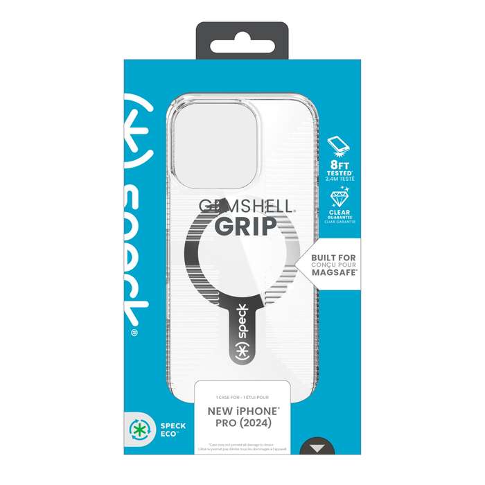 Apple iPhone 16 Pro Speck Gemshell Grip MagSafe Case - Clear