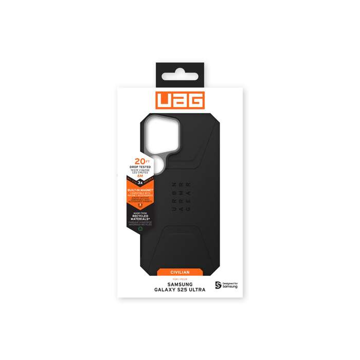 Samsung Galaxy S25 Ultra UAG Civilian MagSafe Case - Black
