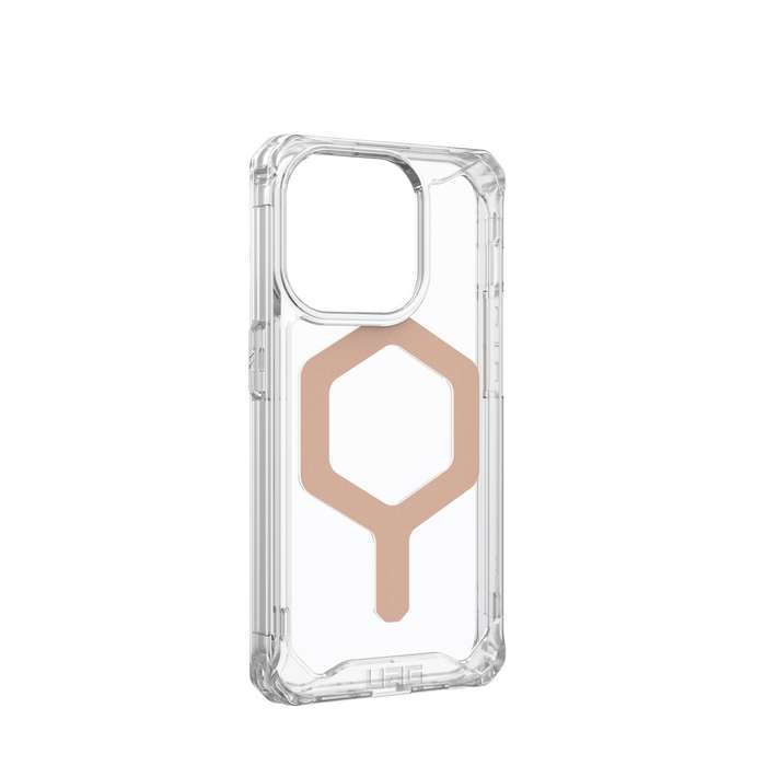 Apple iPhone 15 Pro UAG Plyo MagSafe Case  Ice & Rose Gold