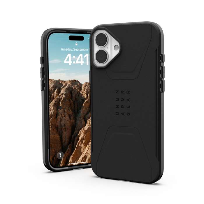 Apple iPhone 16 Plus UAG Civilian MagSafe Case - Black