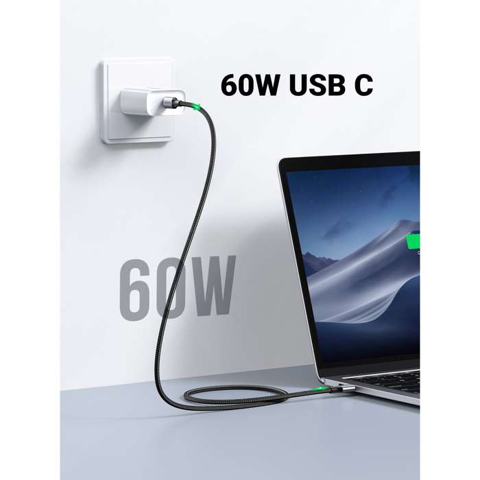 UGREEN 60W Type C To Type C Cable - 2m Black