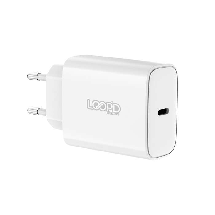 Loopd 20W PD Wall Charger - 1 Port - White