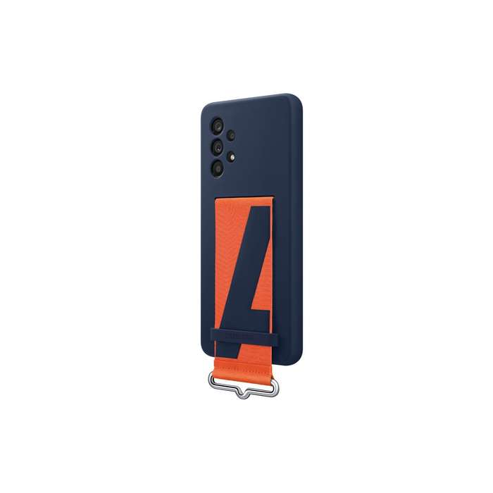 Samsung Galaxy A53 5G Case - Official Samsung Silicone Cover With Strap - Blue