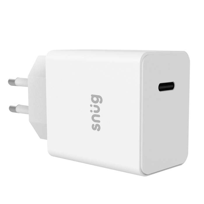 Snug 20W PD Wall Charger - 1 Port - White