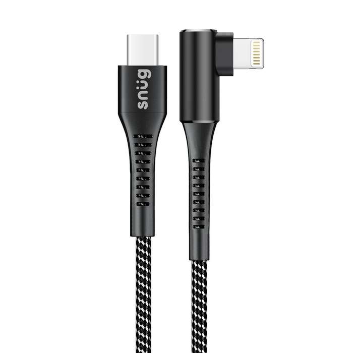 Snug 60W Type C to Lightning Cable - 1.2m Black