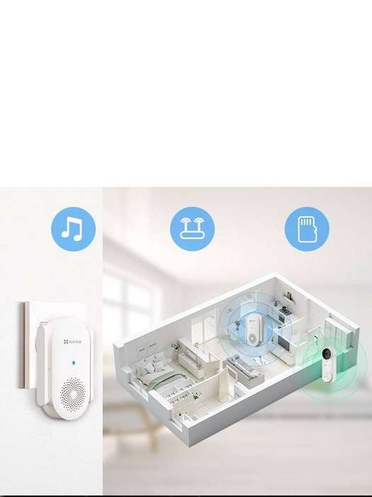 EZVIZ DB2 Battery-powered Video Doorbell Kit