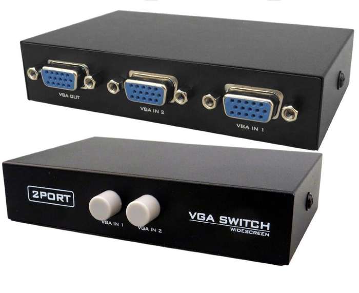 2 Port Manual VGA Switch
