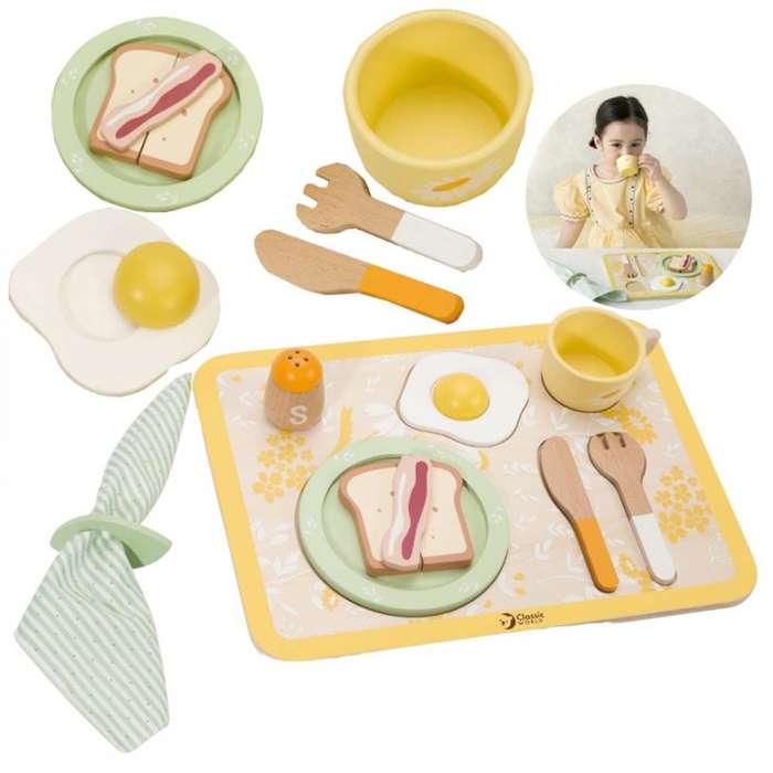 Classic World - Pretend & Play - Vintage Breakfast Tray