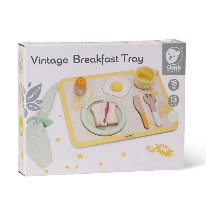 Classic World - Pretend & Play - Vintage Breakfast Tray