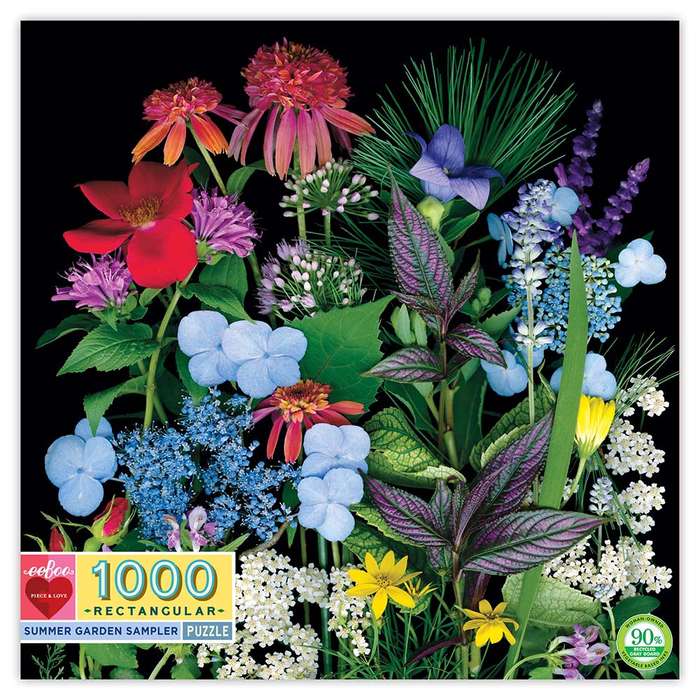 eeBoo - Summer Garden 1000pc Puzzle