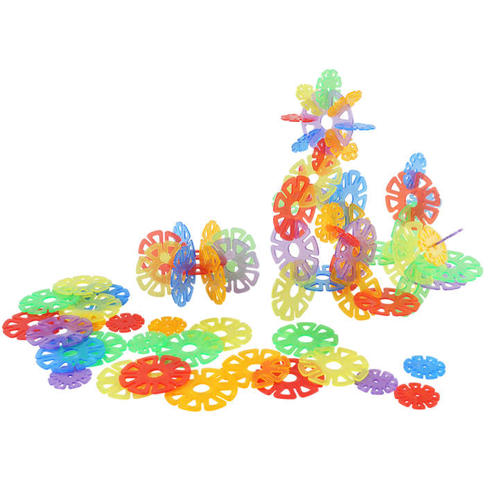 Greenbean - Translucent Daisy Disc Construction Set - 640pcs in Polybag