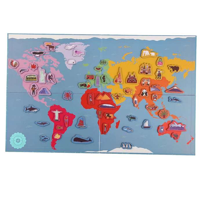 Mideer - Magnetic Puzzle - Hello World - 148pcs