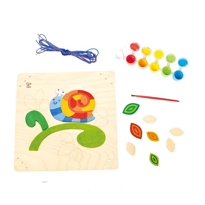 Hape - Arts & Crafts Paint & Frame - Happy Snail