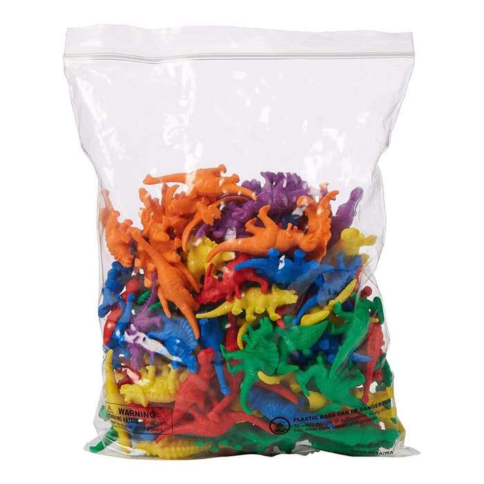EDX Education - Counters - Dinosaur 6 Colours - 128pcs Polybag