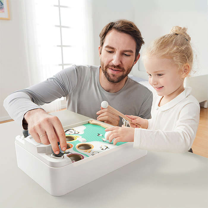 TopBright - Fine Motor Pound & Tap Game - Adelie Penguin Snowball