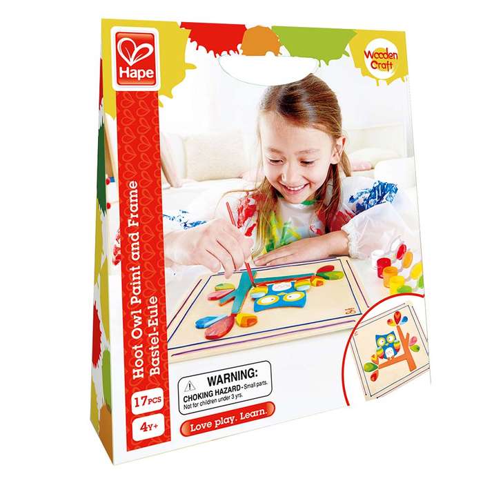 Hape - Arts & Crafts Paint & Frame - Hoot Owl