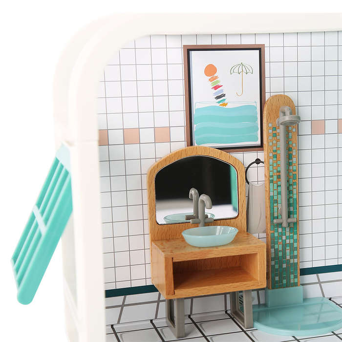 TopBright - Pretend Play Simon's Luxury Bathroom Mini Dollhouse