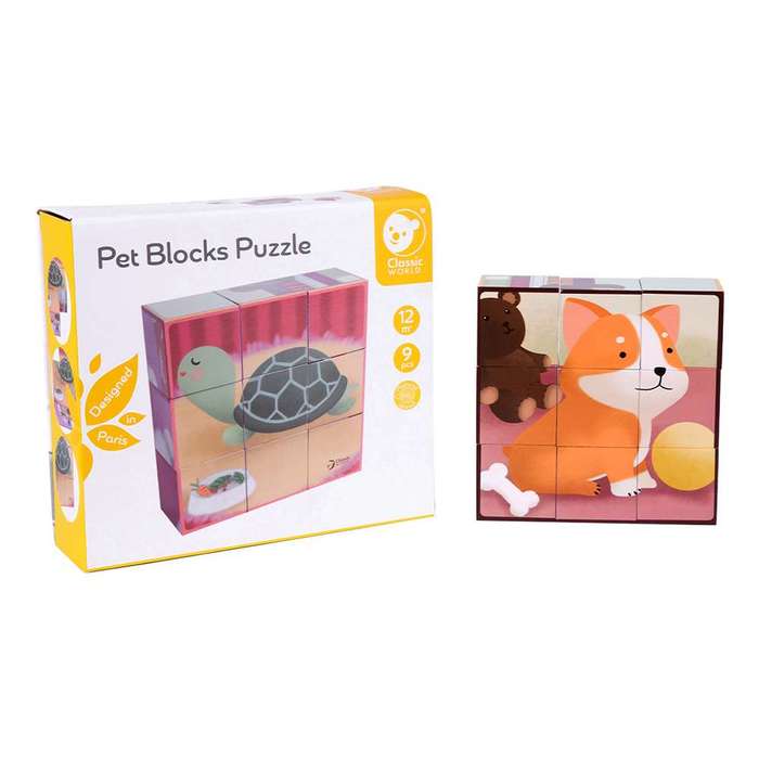 Classic World - Pet Blocks Puzzle - 9pcs