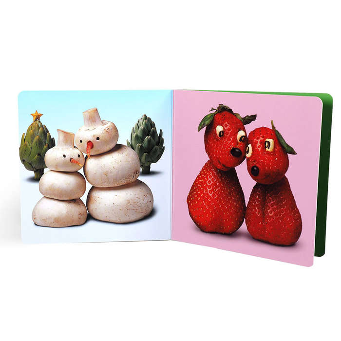 eeBoo - Play With Your Food Board Book - Love & Friendship - Early Learning Picture Book