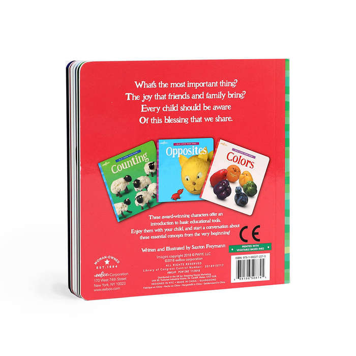 eeBoo - Play With Your Food Board Book - Love & Friendship - Early Learning Picture Book