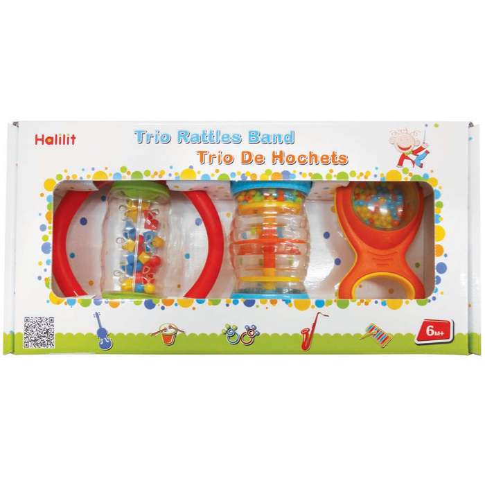 Halilit - Trio Rattle Band Gift Set of 3