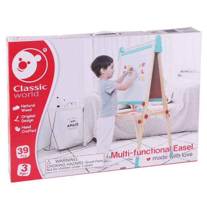 Classic World - Multi-Functional Art Easel & Blackboard - 54 x 45 x 113cm