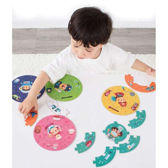Mideer - Round Puzzle - Who am I? - Mulipack 5pc ea - 30pc