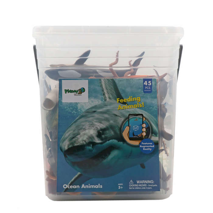 Planet Greenbean - Ocean Animal Playset - 45pcs in Bucket