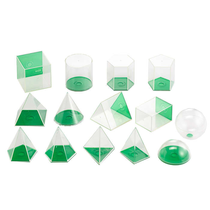 EDX Education - Geometric Volume Set - 8cm - 14pcs